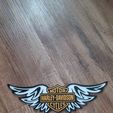 353616784_264618036156866_6552771656703902244_n.jpg Harley Wings Decor / Motorcycle decor/ Man cave sign/ Cake topper/ Magnets/ Wall decor