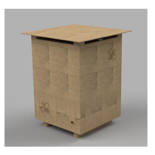 SINGLESS BEE HIVE (MEDIUM) - EMBRAPA MODEL 3D model