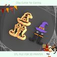 1.jpg Witch Hat and Witch Boots HALLOWEEN POLYMER CLAY CUTTER