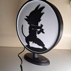 1.jpg STL file Dragon Ball Z Light Box Kid Goku・3D printer model to download