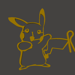 pikachu.png Archivo STL Marcador de Vasos Pikachu Pokemon・Modelo de impresión 3D para descargar