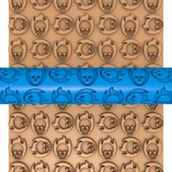 86454545.jpg Fichier 3D Rouleau d'argile pour crâne / Rouleau d'argile pour crâne / Rouleau d'argile pour crâne / Rouleau d'argile pour crâne / Imprimante de motifs de crânes・Design à télécharger et à imprimer en 3D