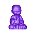 Yoga pose buddha 3.stl Yoga Pose Buddha for Happiness - Set of 4