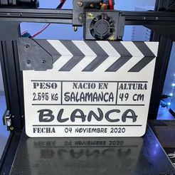 photo1663225290.jpeg 3D file CUSTOMIZABLE MOVIE CLAPPERBOARD・Design to download and 3D print, PUCHILU