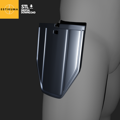 5.png 3D file The Mandalorian - Hip Plate armour (digital download)・3D printer design to download