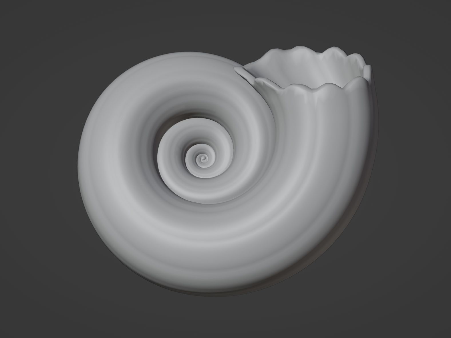 Download STL file Shell of a snail decoration object • 3D printing ...