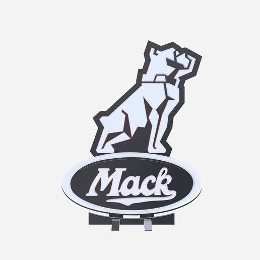 🚚 truck mack symbol, truck mack symbol・ 3D File for 3D printing