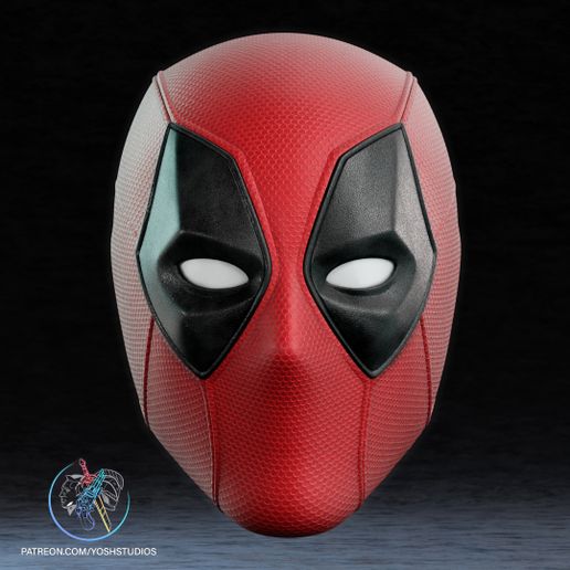 Deadpool3-Movie-01-Textured_Yosh-Studios.jpg Masque Deadpool 3 Fichier imprimante 3D STL