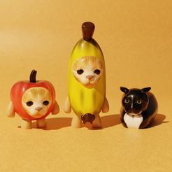 Meme-cats-all.png Fichier STL gratuit Collection Meme Cats・Plan à télécharger et à imprimer en 3D