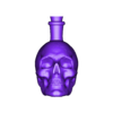 Scullbottle1.stl Items for witch house / dollhouse / miniatures (cauldron, magic ball, candles, ouija board)