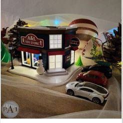001.jpg 3D file Christmas Village - Individual buildings - The Toy Store・3D print model to download