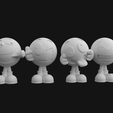 2.png Pack with 6 emojis and 3 wall dolls stl for 3d printing
