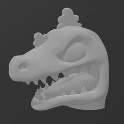 Screenshot-2023-03-05-163936.png STL-Datei Rugrats Reptar Kopf Büste Wandkunst・3D-druckbares Modell zum herunterladen
