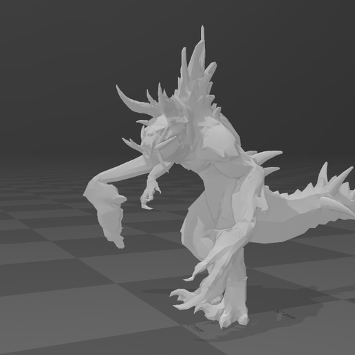 🎲 Mutated Deathclaw from Fallout・Free OBJ File for 3D printing・Cults