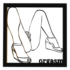 snapshot_p3d-15.png Fichier STL orgasme 2dto3d wall art・Modèle imprimable en 3D à télécharger