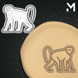 Baboon.png Cookie Cutters - Wildlife