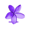 euroreprap_flower-plumeria_b.stl flowers: Plumeria - 3D printable model