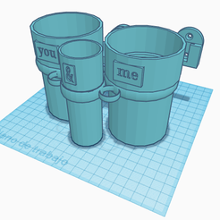 Bath Glasses_Vasos Baño (4).png STL file Bathroom set・Model to download and 3D print