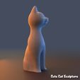 r4.jpg Cute Cat Sculpture (supportless print)