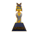 1.png Sculpture 3D d'Ankha d'Animal Crossing dans Blender3d