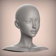 2.26.jpg 27 3D HEAD FACE FEMALE CHARACTER FEMALE TEENAGER PORTRAIT DOLL BJD LOW-POLY 3D MODEL
