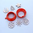 3d-parts-ornaments.jpg Snap Fit Ornament with Spinner Inserts