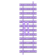 Code 143 Abzweig links Teil 1.stl Code 143 0-0e, Gauge 0-0n30, 1/45 Three-rail track, Gauge0 Gauge0e