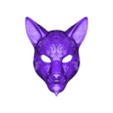 Kitsy_SubTool1.stl Kitsune Fox Mask STL - Máscara Humana - Fantasía Estilo Japonés - Imprimible 3D