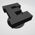 E.png AlphaCharm Set: Customizable Alphabet Jibbitz for Crocs