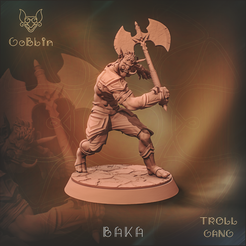 BAKA_2_8b.png Fichier 3D Troll Baka - Gang des trolls・Objet imprimable en 3D à télécharger, GoblinArtStudios