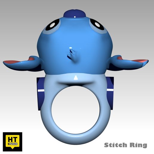 💍 Stitch Ring・ STL File for ・Cults