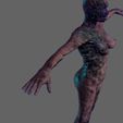 8.jpg Animated Zombie woman-Rigged 3d game character Low-poly 3D model