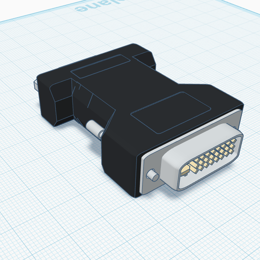 🔌 Cable Adapter – Decorative 3D Model・ STL File for 3D printing・Cults