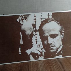 IMG-20230124-WA0034-1.jpg Free 3D file DESIGN OF A DECORATIVE FRAMING of the godfather CNC LASER ENGRAVING・3D print design to download