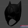 catwoman_helmet_3d_print_model-03.jpg Catwoman Helmet Cosplay - Catwoman Cowl DC Comics