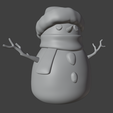 Captura-de-pantalla-2025-08-29-085319.png Cute Snowman with Scarf and Hat - Winter Decor 3D Print STL