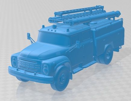 ZiL 130 AC-40 Fire Truck 1978 Printable