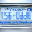 My-Other-Car-Is-3D-Printed.jpg Small Printer, Easy Assembly - License Plate Frame - "My Other Car Is 3D Printed"