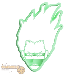 eraserhead-My-hero-academy-1.png STL file Eraserhead My Hero Academy cookie cutter & stamp・3D printer design to download