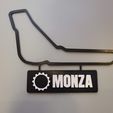 ap are Monza Track Map with Nameplate Wall Art