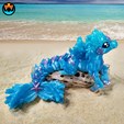 6.png Hippocampus Sea Horse, Articulating Print-In-Place Mythical Creature, Cinderwing3D