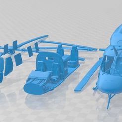 Ansat-Aurus-Cristales-Separados-1.jpg 3D file Ansat Aurus Printable Helicopter・Model to download and 3D print