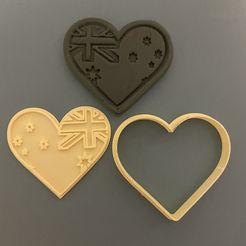 8309F684-5855-40C3-A0DE-15BB05C8947F.jpeg Archivo 3D Cortapastas de corazón australiano・Design para impresora 3D para descargar