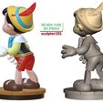 The-first-Step-of-Pinocchio-and-Jiminy-Cricket-6.jpg The first Step of Pinocchio and Jiminy - fan art printable model