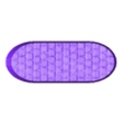 BRICKS_076C_70x25mm_biker_base_hollow_PRINT.stl Oval Bases Set – Bricks 76C Texture (60–170MM) | Perfect For Tabletop Wargames & RPG's