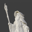 3.png PIXEL Gandalf ART 3D MODEL FOR PRINT