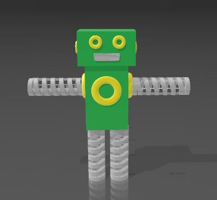Free STL file Springy Robot 🤖 ・3D printing design to download・Cults