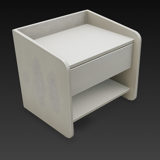 MINIMALIST ELEGANT MODERN NIGHTSTAND STL OBJ