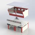box-1e-etage-carre.jpg ADD ON Extension 1st floor MAQUETTE GARAGE STAND PIT BOX SLOT RACING 1/32 AROMUR