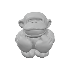 Donkey.png Fichier STL Singe・Plan imprimable en 3D à télécharger